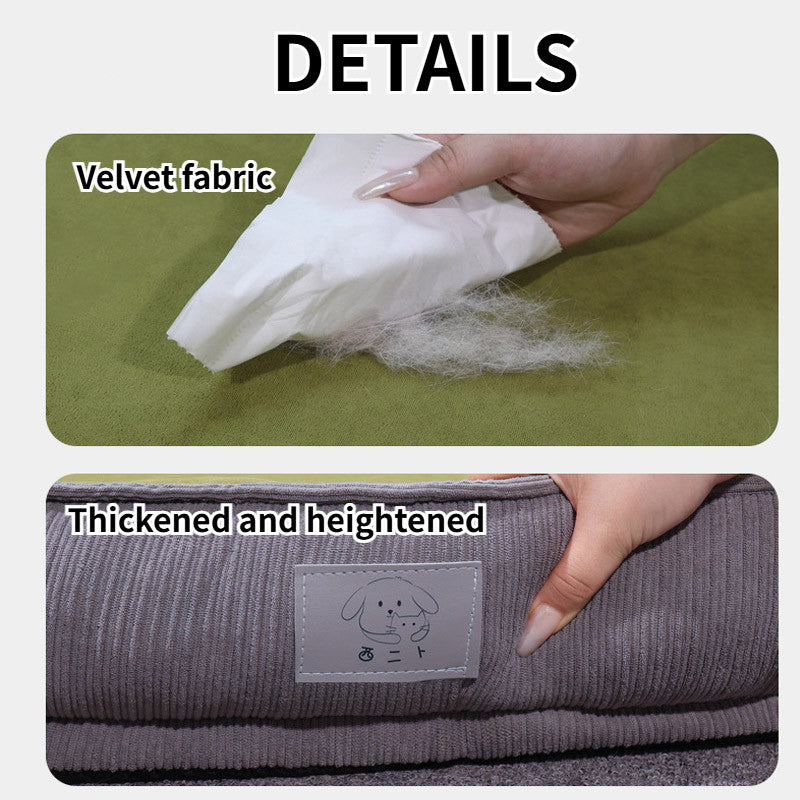 Cozy Round Velvet Pet Bed | Removable And Washable Soft Sleeping Bed for Dogs And Cats in Winter
