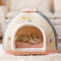Cat Bed, Autumn Amd Winter Warm Dreamy Cute Pet Tent Bed, for Cats, Dogs, Pets, Autumn Amd Winter Use, for Sleeping, Enclosed Design for Security, Usable as Dog Bed, Pet Cushion, Soft and Comfortable, Indoor Use